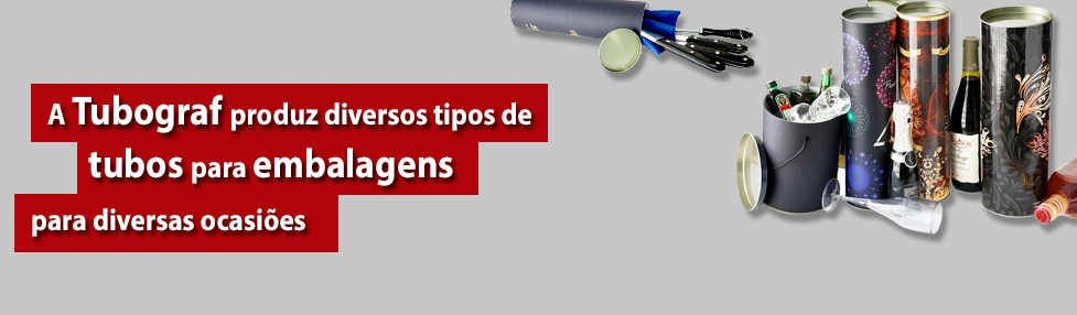 A Tubograf produz diversos tipos de tubos para embalagens para diversas ocasiões.